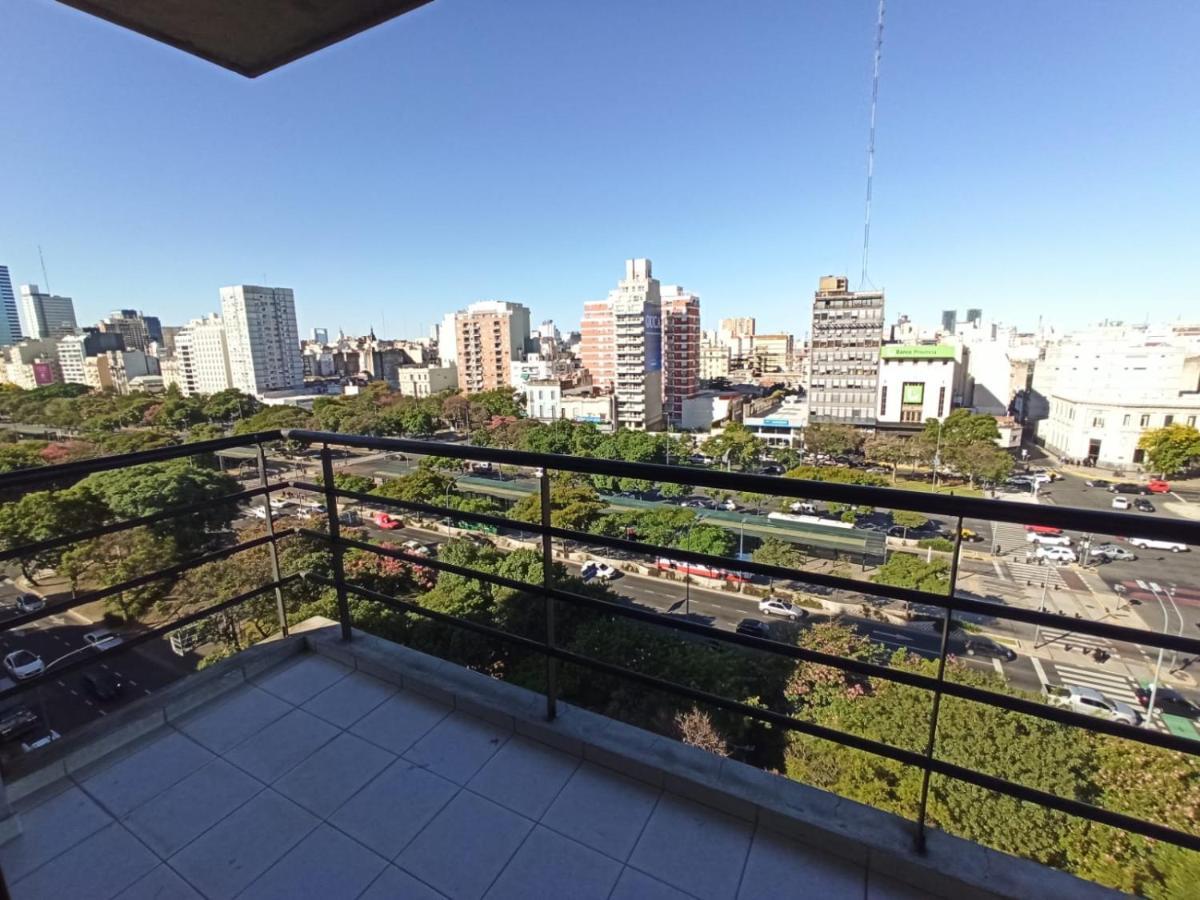 Amplio Studio Con Balcon Completamente Blindado, Proteccion Para Ninos Y Vista Abierta A La 9 De Julio Buenos Aires Dış mekan fotoğraf